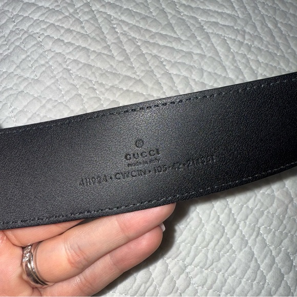 Gucci Monogram Belt with Interlocking G Buckle | 100% Authentic Sz 105 - Picture 6 of 6